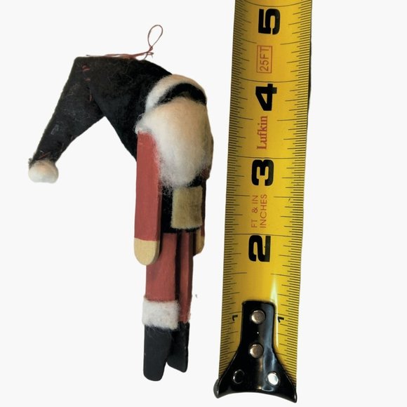 Clothespin Santa Claus Christmas Ornament - Picture 7 of 7